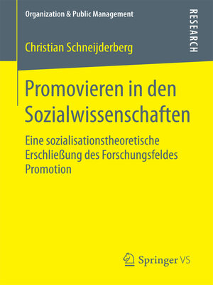 cover image of Promovieren in den Sozialwissenschaften
